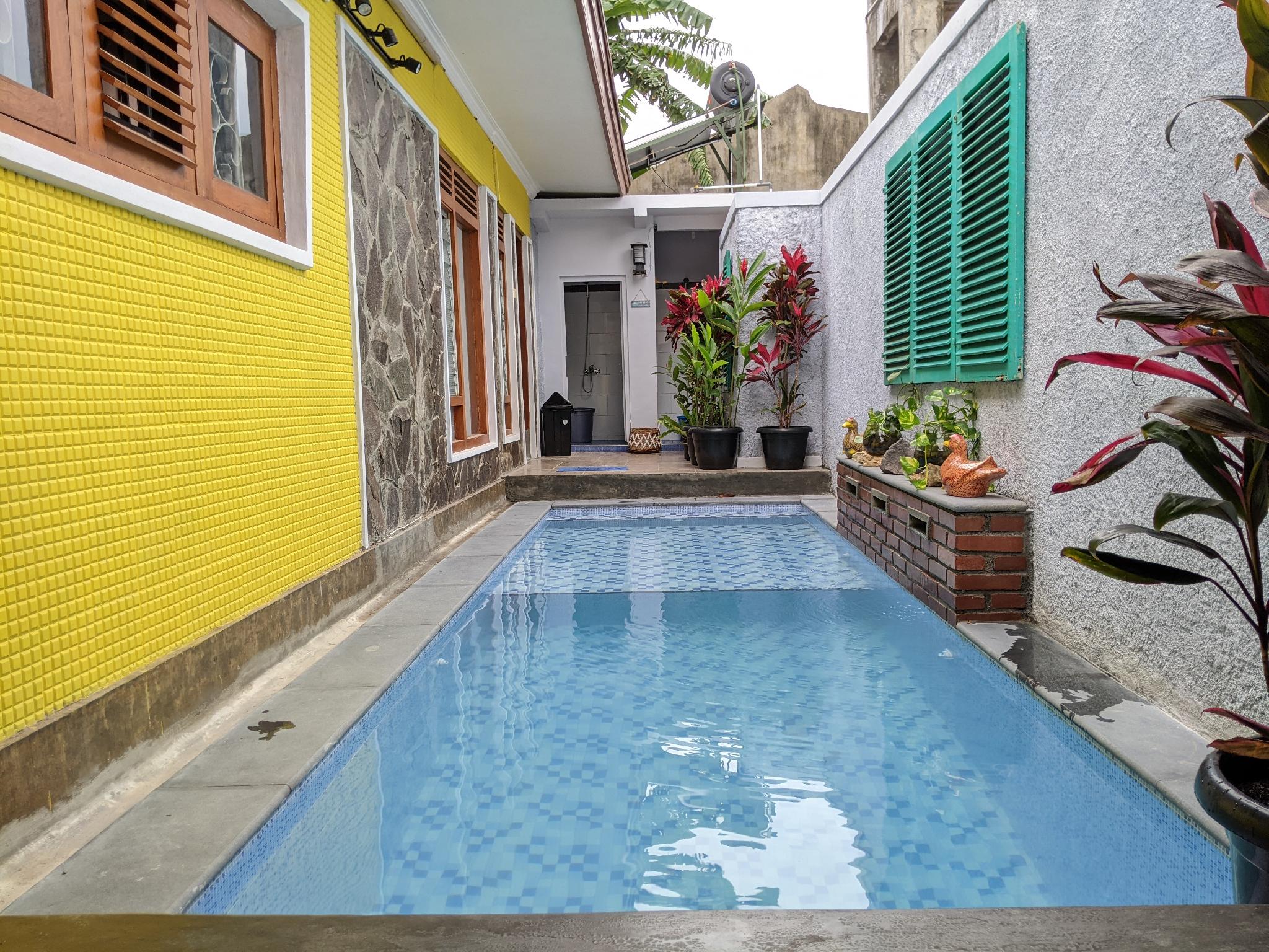 Traditional Yellow Yogyakarta Sabi House W/ Pool